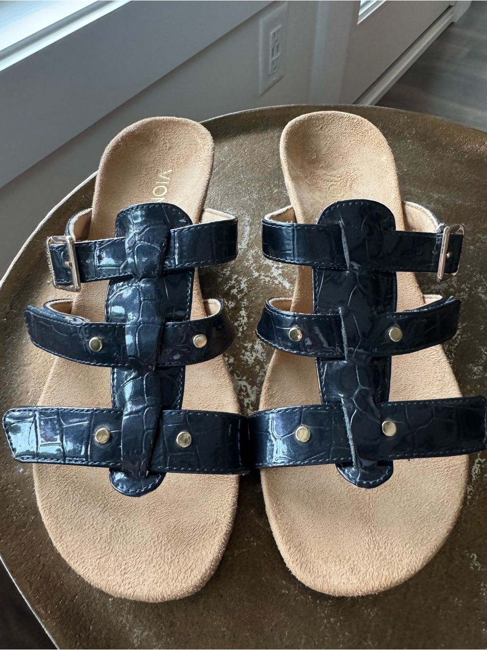 VIONIC Radia blue wedge sandal - Size 8 New